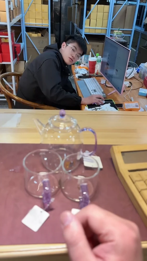 【闪购商品】禾器-宴辰壶-浅紫色+清禾杯浅紫色