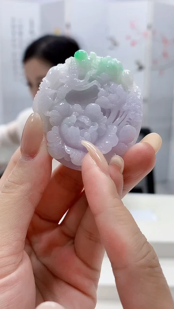 未镶嵌定制翡翠4852lr-毛货挂件34