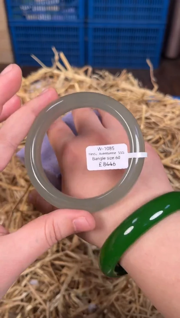 未镶嵌手镯石英质玉W1085