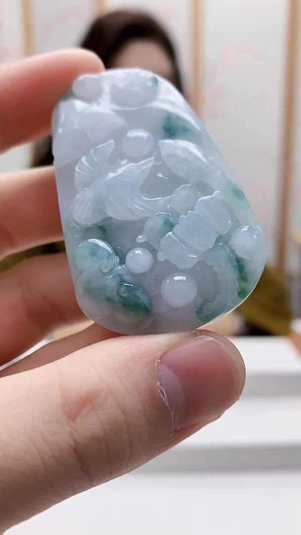 未镶嵌定制翡翠4829bb-毛货挂件59