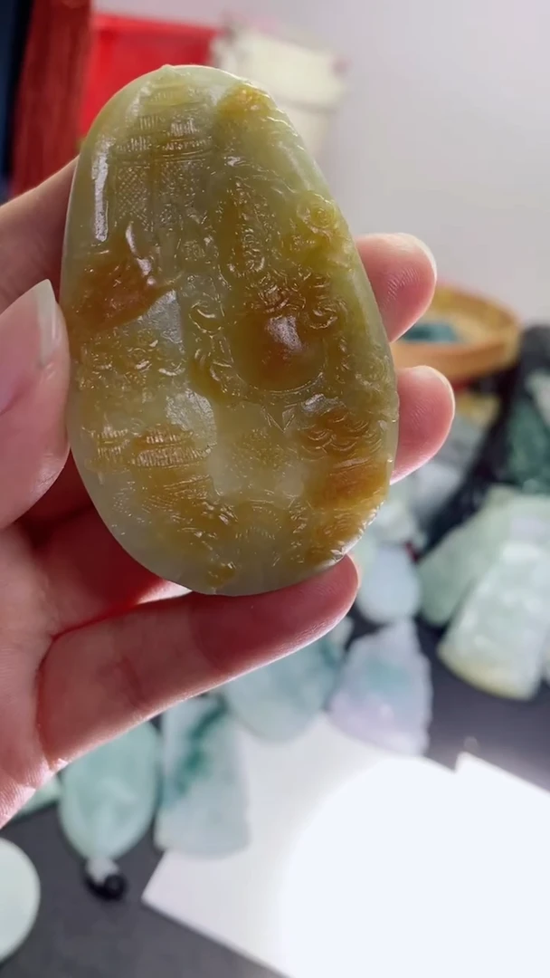 【闪购商品】定制翡翠定制毛货未镶嵌定制毛货03936