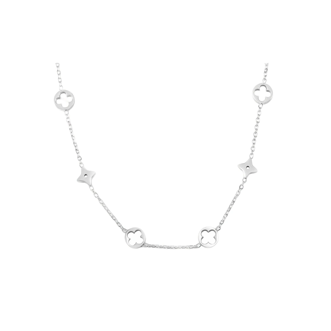 镀k金【幻星幸愿】尖花轻奢气质百搭项链45cm  1466