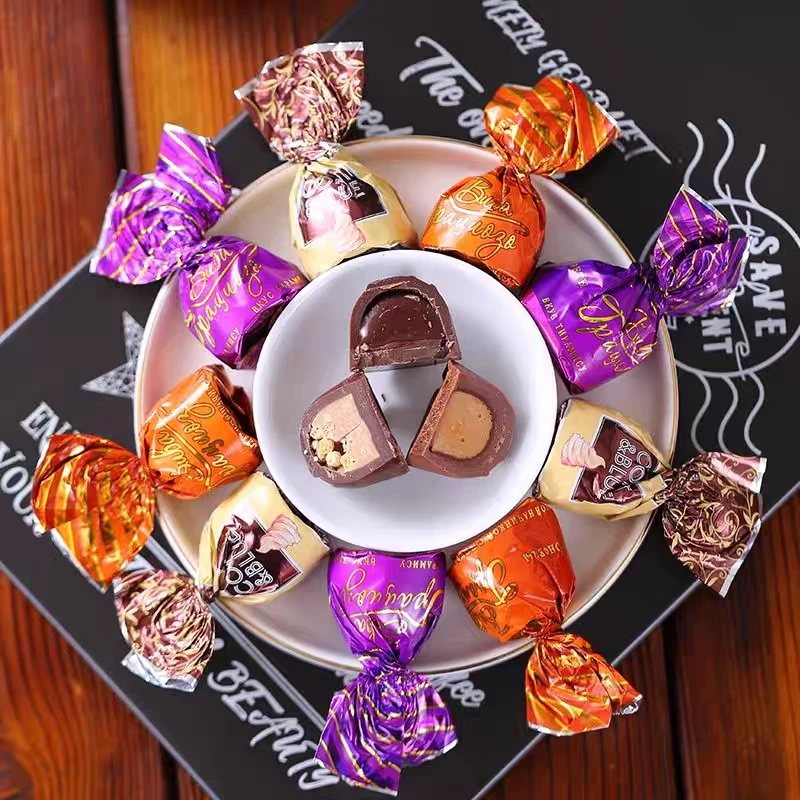 白俄罗斯进口斯巴达克纯可可巧克力糖果年货糖果好吃零食