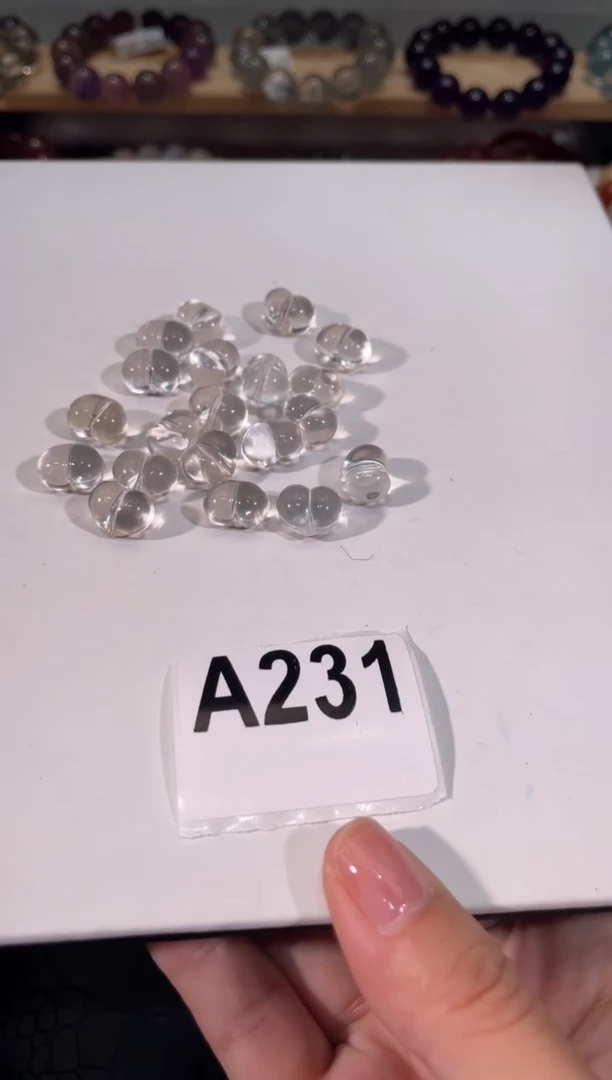 水晶手链未镶嵌多样性发一 A231 白水屁桃