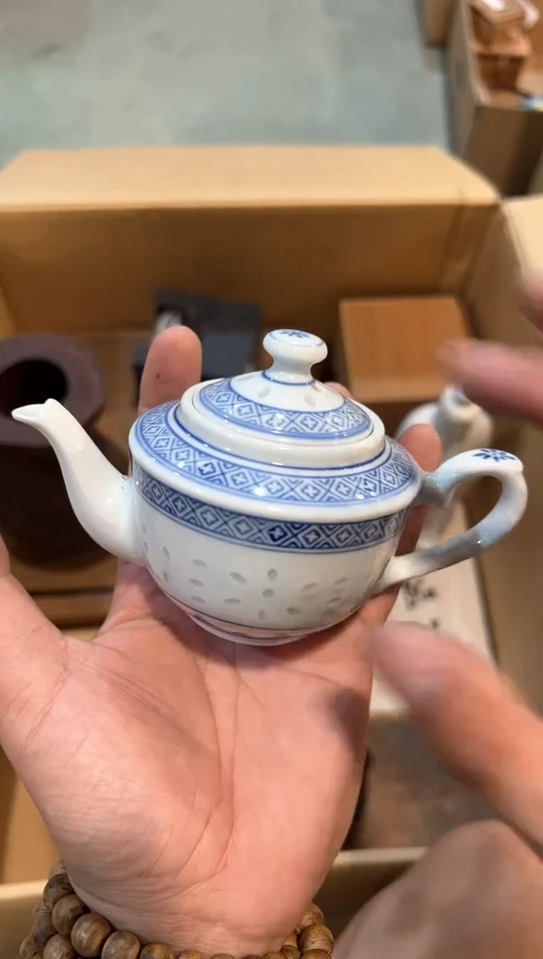 C2081中古瓷器 茶器周边/1鸡爪纹