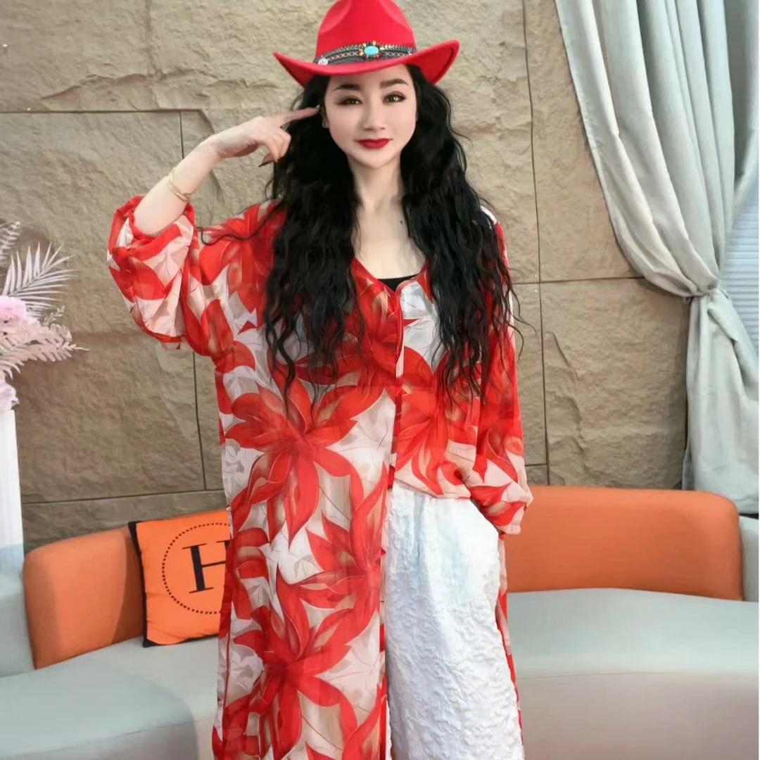 043【凡家衣橱】韩版复古中长款设计感宽松百搭开叉裙女