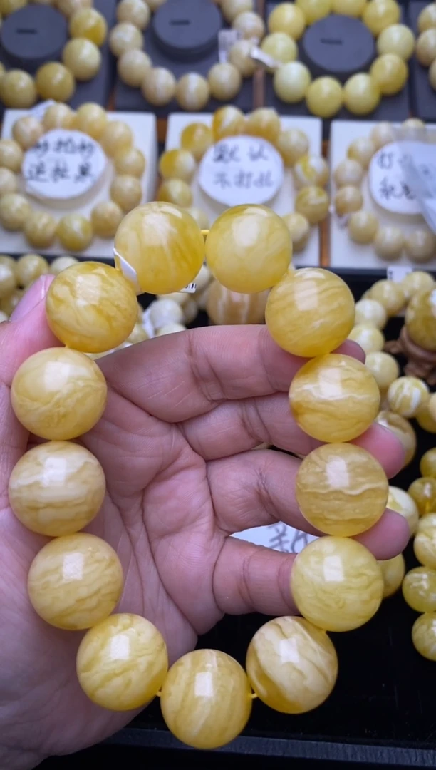 裸石琥珀未镶嵌 大小姐珠宝严选同料千层雪卡18mm55