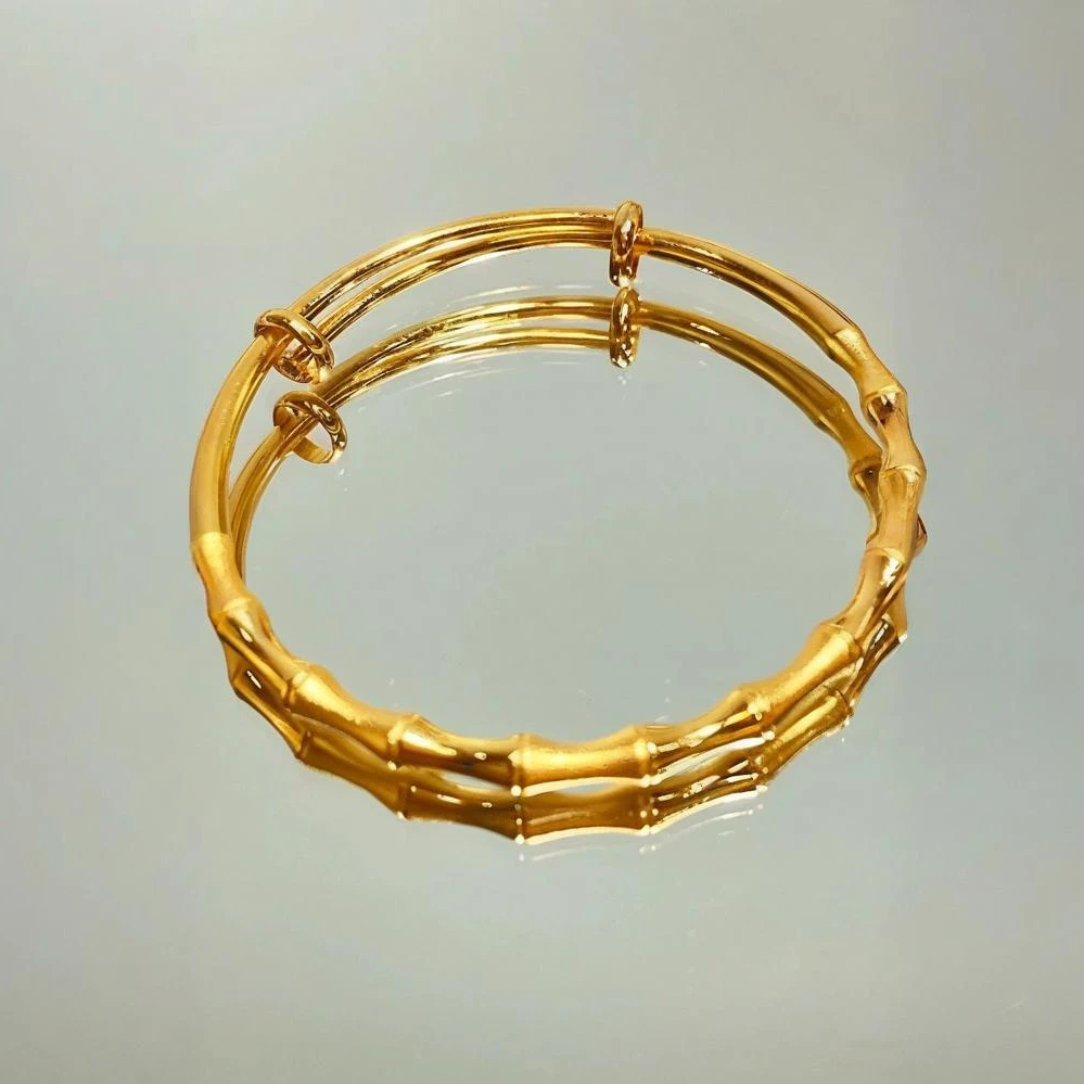 【清货专属链接】SZ1003 竹节推拉手镯 经典节节高镯子