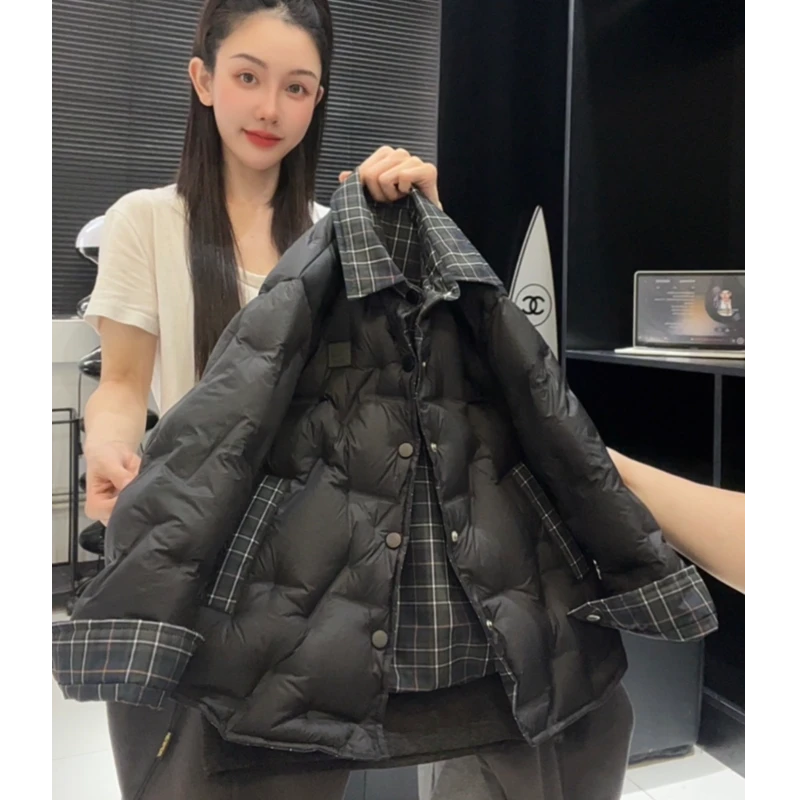 【现货 48H】男童冬季双面穿加厚羽绒服新款冬装翻领保暖外套XT822