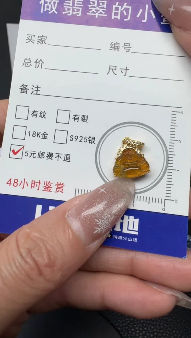 颈饰银S925镶嵌翡翠纯天然A货缅甸翡翠（22号链接）佛公吊坠