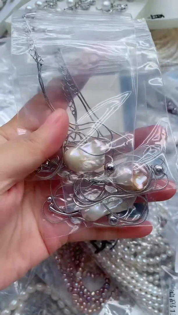 套链合金淡水珍珠多样性发其一，非无暇