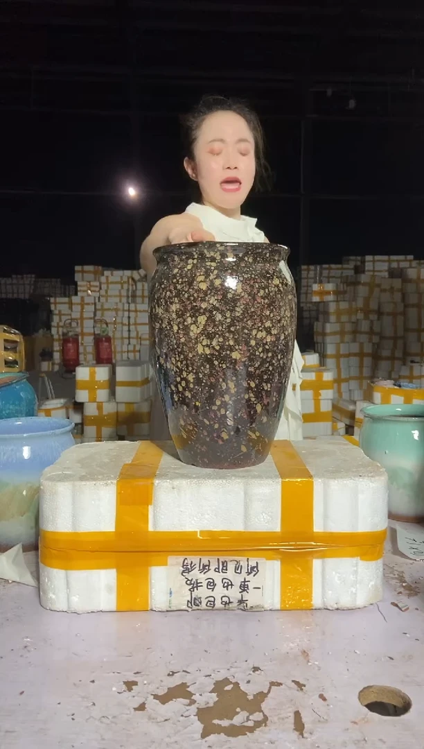 宜兴紫砂粗陶花盆20/30