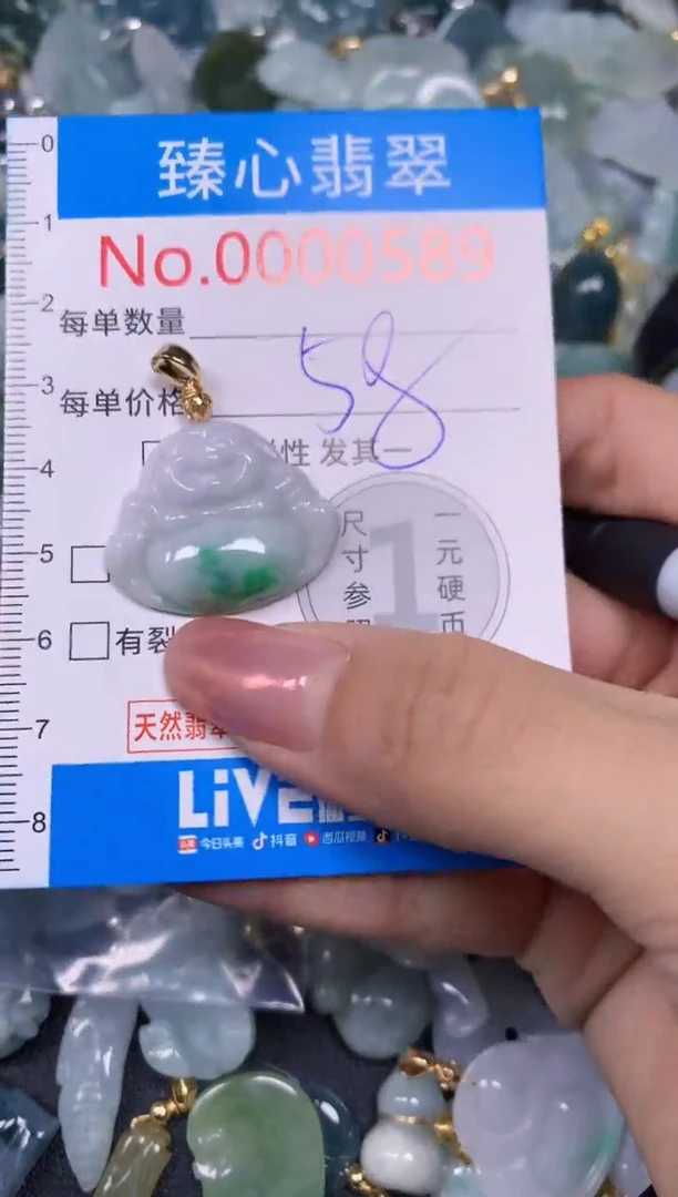 【闪购商品】翡翠颈饰未镶嵌含绳000589