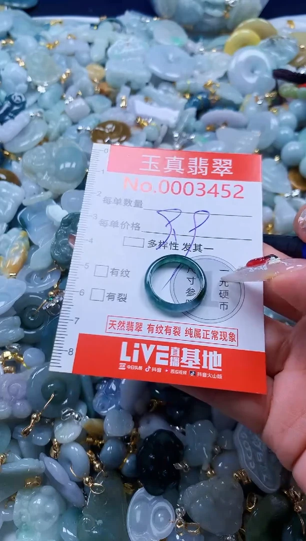 翡翠未镶嵌吊坠(不含链)3452