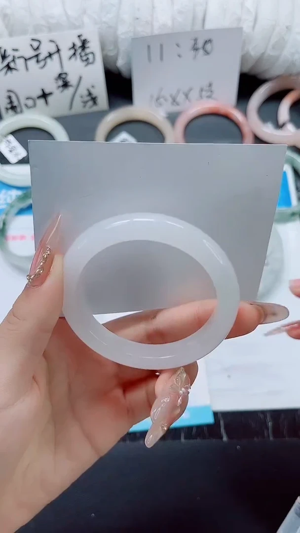 石英质玉手镯未镶嵌b219-圈口54