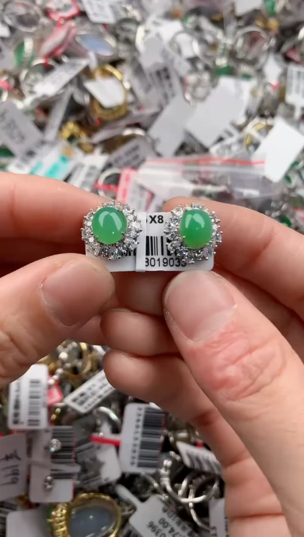 银S925镶嵌戒指翡翠3333-----7