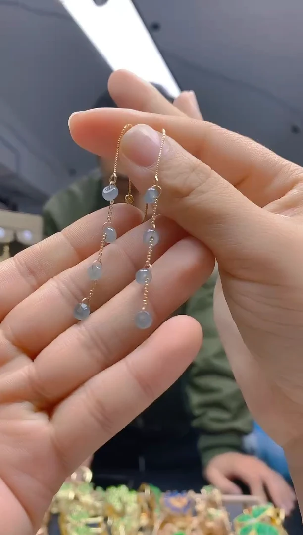 【闪购商品】翡翠耳饰合金167翡翠耳线