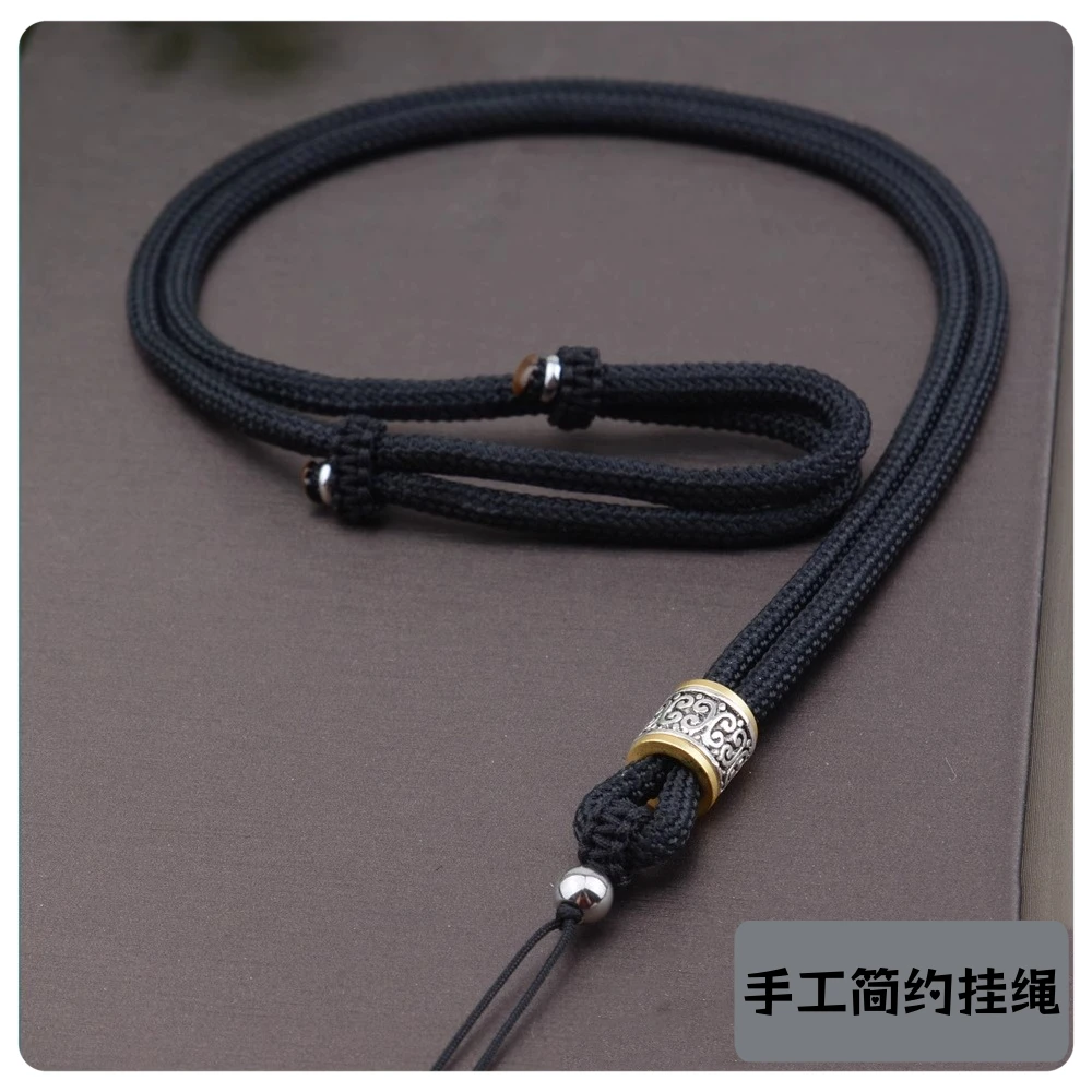 手工简约挂绳男士吊坠挂绳平安扣貔貅牌子挂绳项链绳玉吊坠挂绳