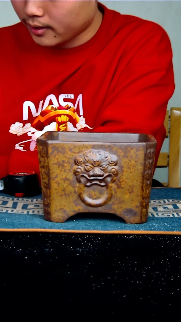 【闪购商品】紫砂花盆14.5*9内径紫砂花盆