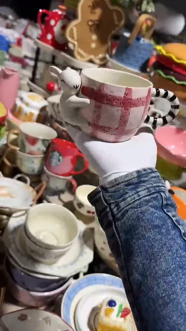陶瓷兔子杯子微瑕 凑满20元包邮