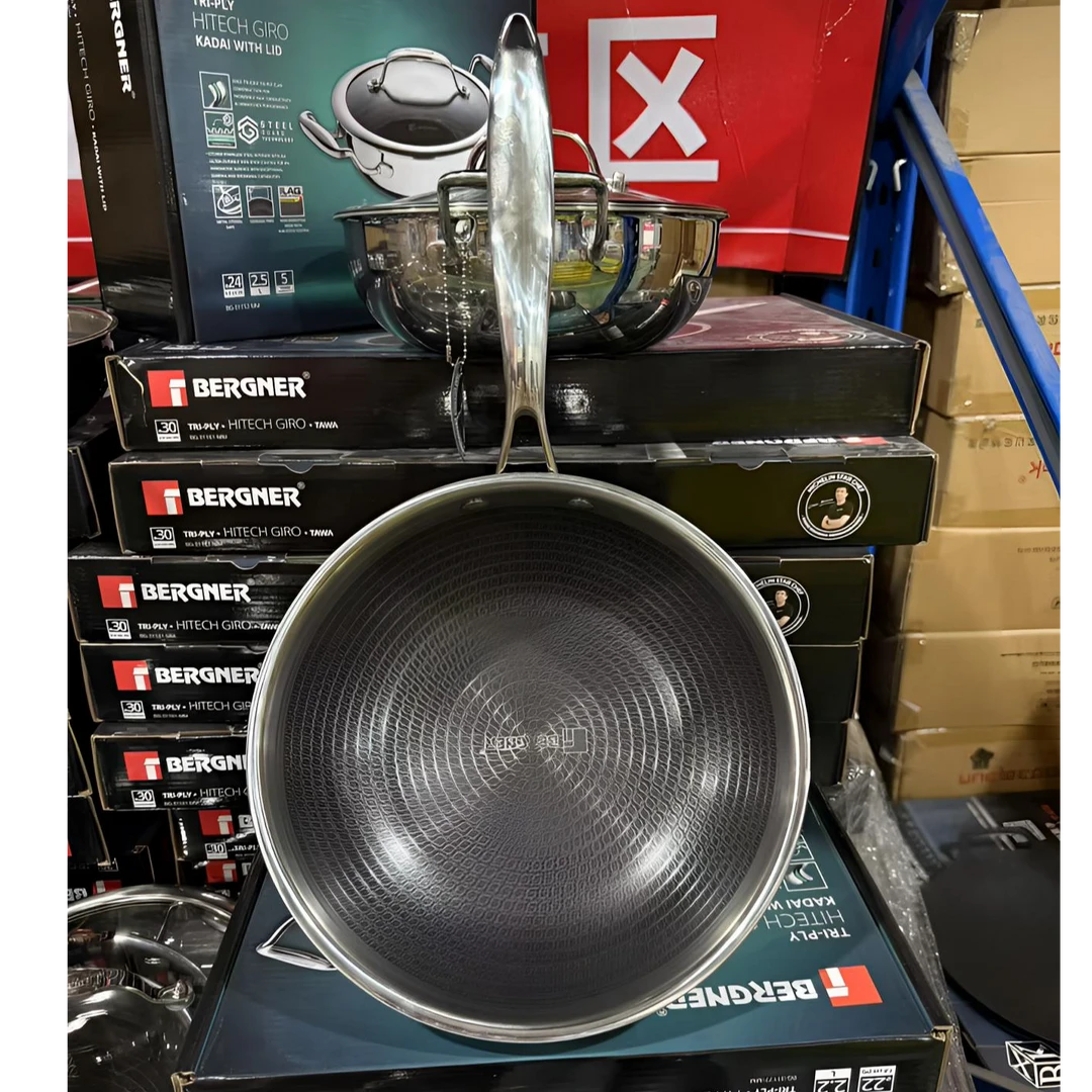 外贸小炒锅  加厚不锈钢小炒锅 带锅盖 不挑灶具