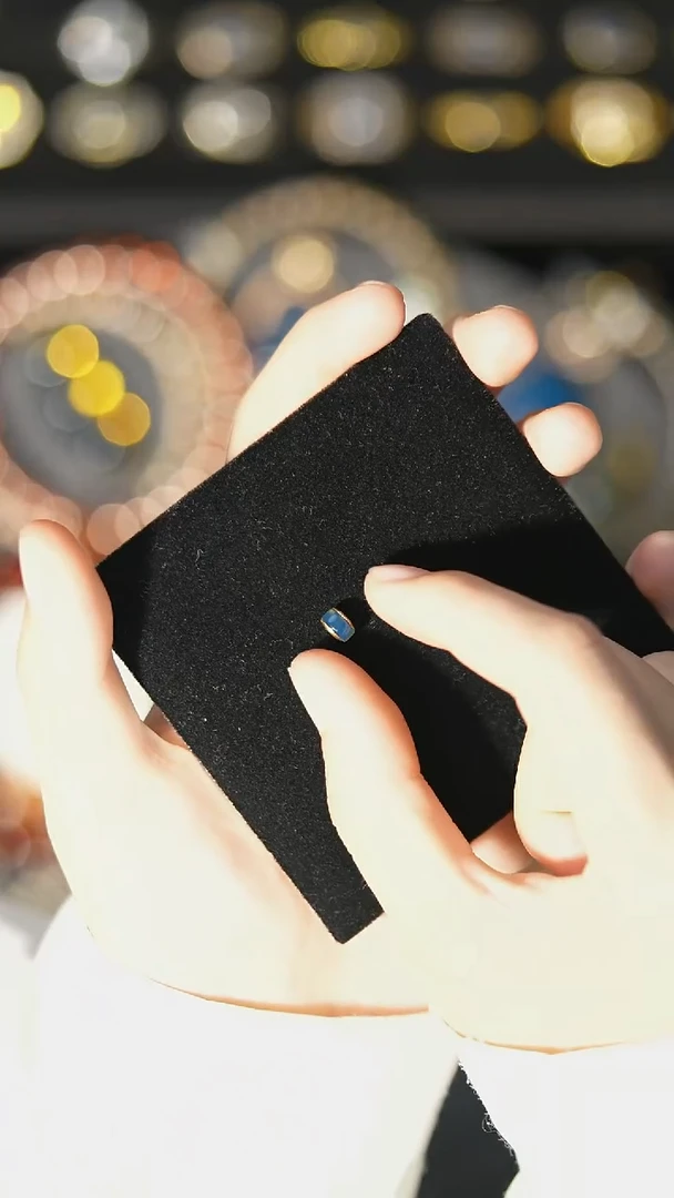 【闪购商品】琥珀裸石18K金镶嵌6mm多米金镶隔片