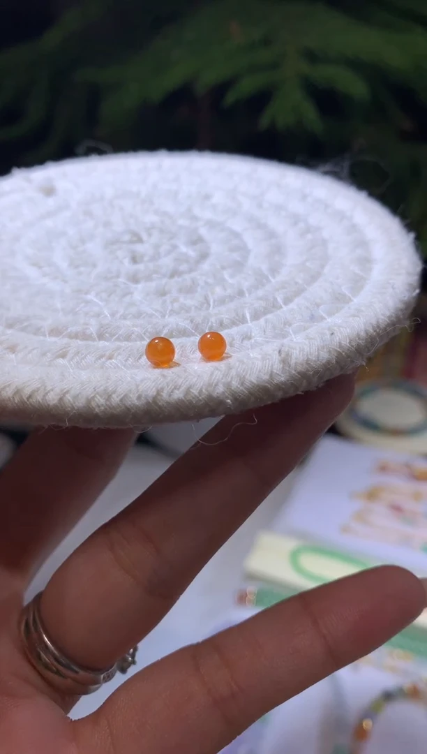 未镶嵌定制翡翠4.2/4.3珠子两个