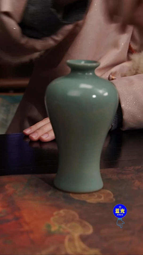 摆件瓷瑕（温度微高）清凉寺原矿釉梅瓶