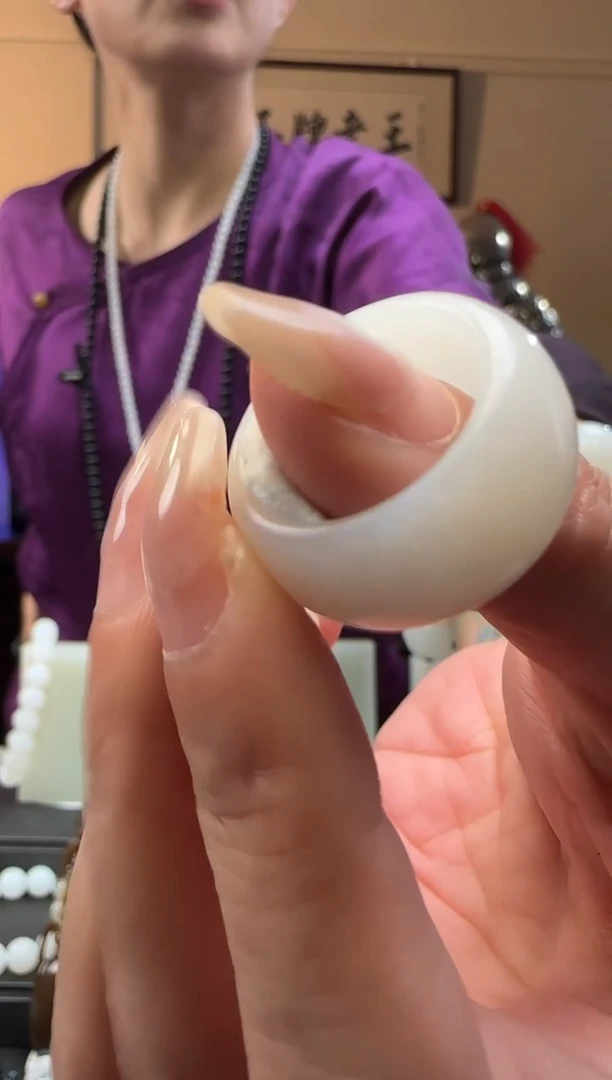 【闪购商品】和田玉白玉戒指未镶嵌16