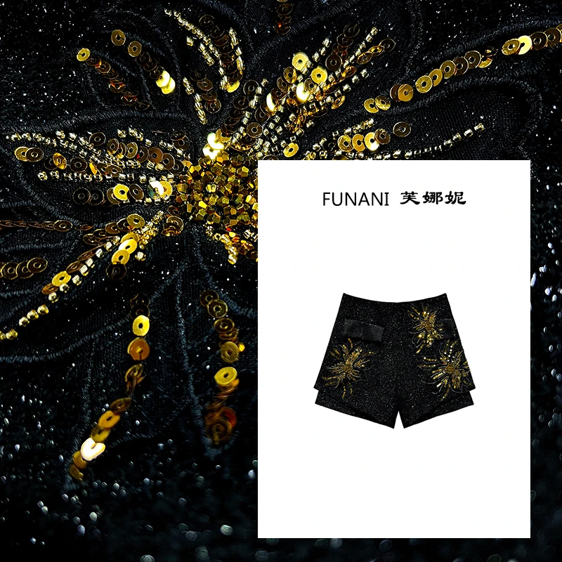 【芙娜妮】轻奢女神短裤女2025秋冬保暖洋气高腰百搭裤子F2531038B