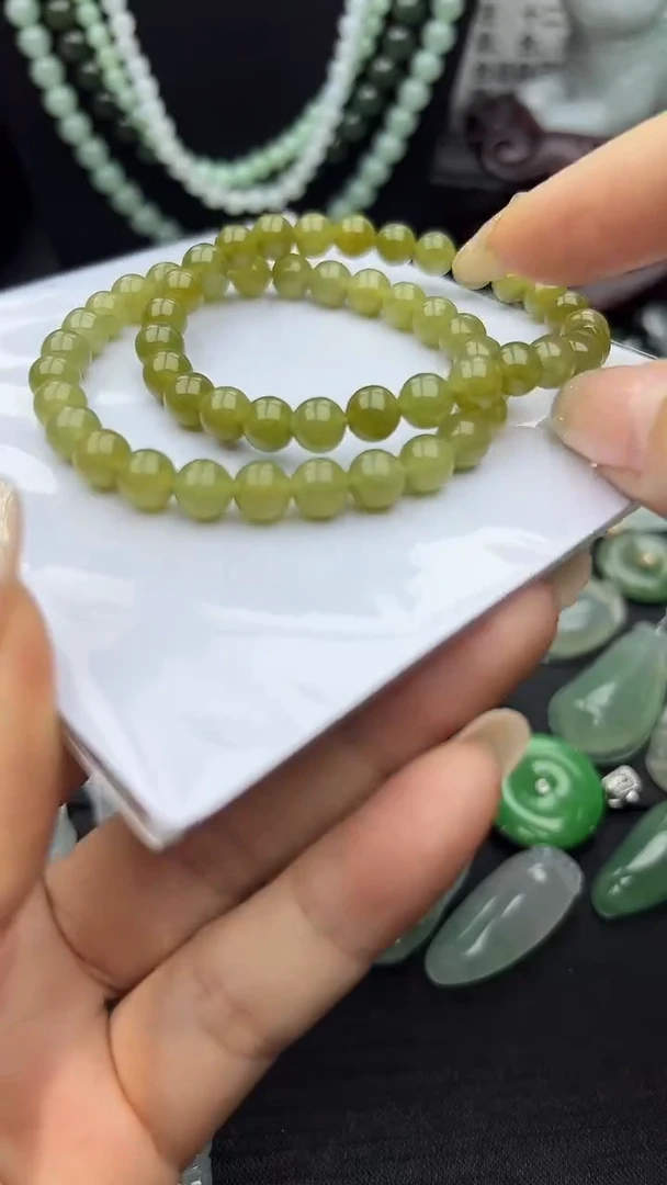 未镶嵌手串翡翠玉珠多样性发其一