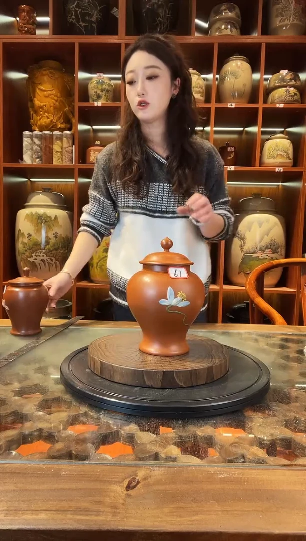 罐云南建水紫陶复烧小茶罐@61