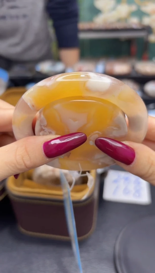 未镶嵌手镯石英质玉A204(59圈赠送镯心)