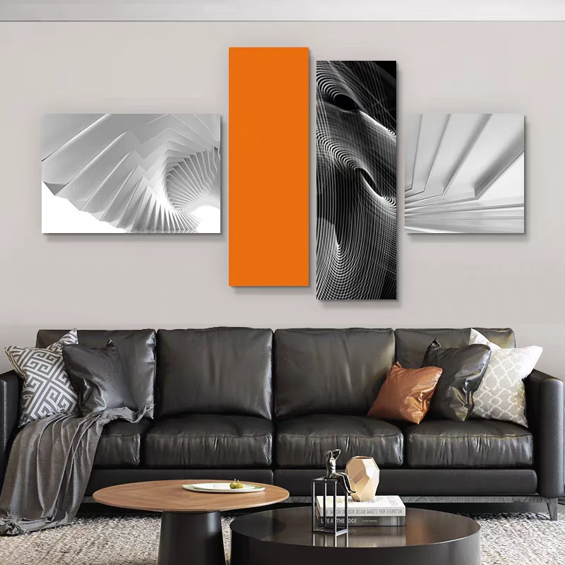 抽象极简挂画客厅不规则沙发背景墙面壁画现代简约小众艺术装饰画