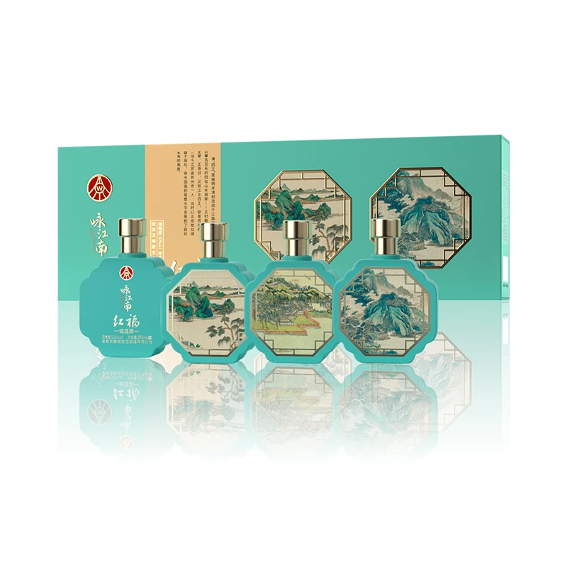 红福五粮液仙林生态出品 红福咏江南250ml*4瓶礼盒装52度250