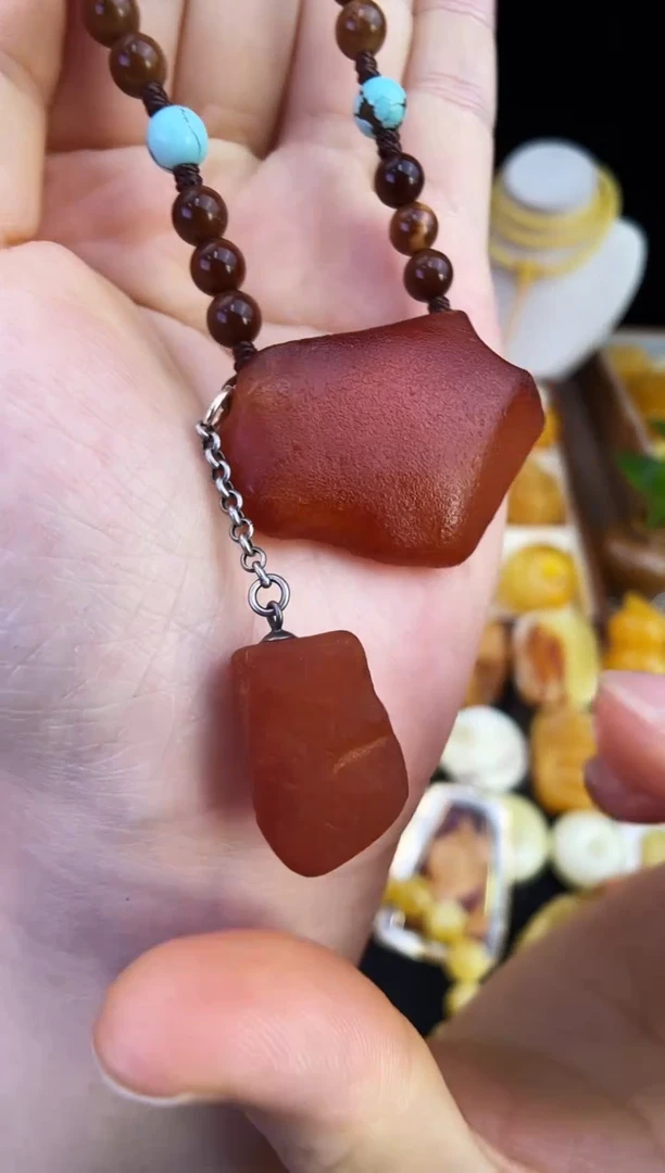 琥珀未镶嵌珠宝奇石柒月