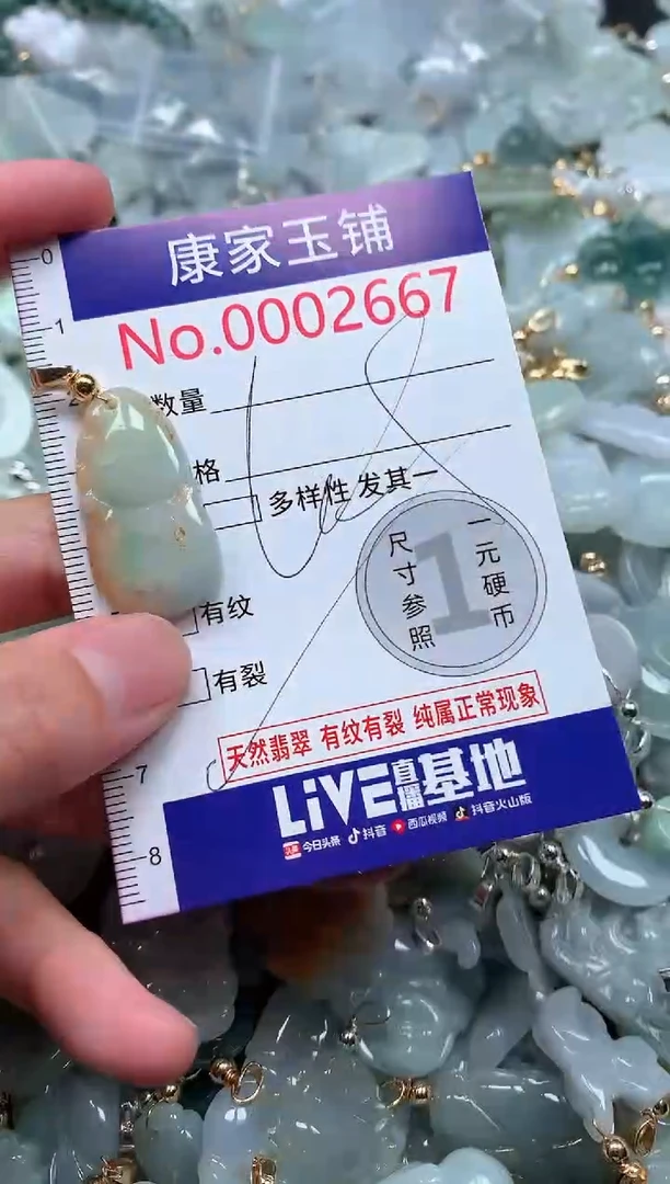 【闪购商品】翡翠吊坠(不含链)未镶嵌2667