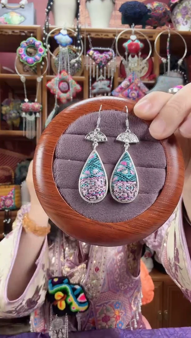 刺绣耳环41甜甜家