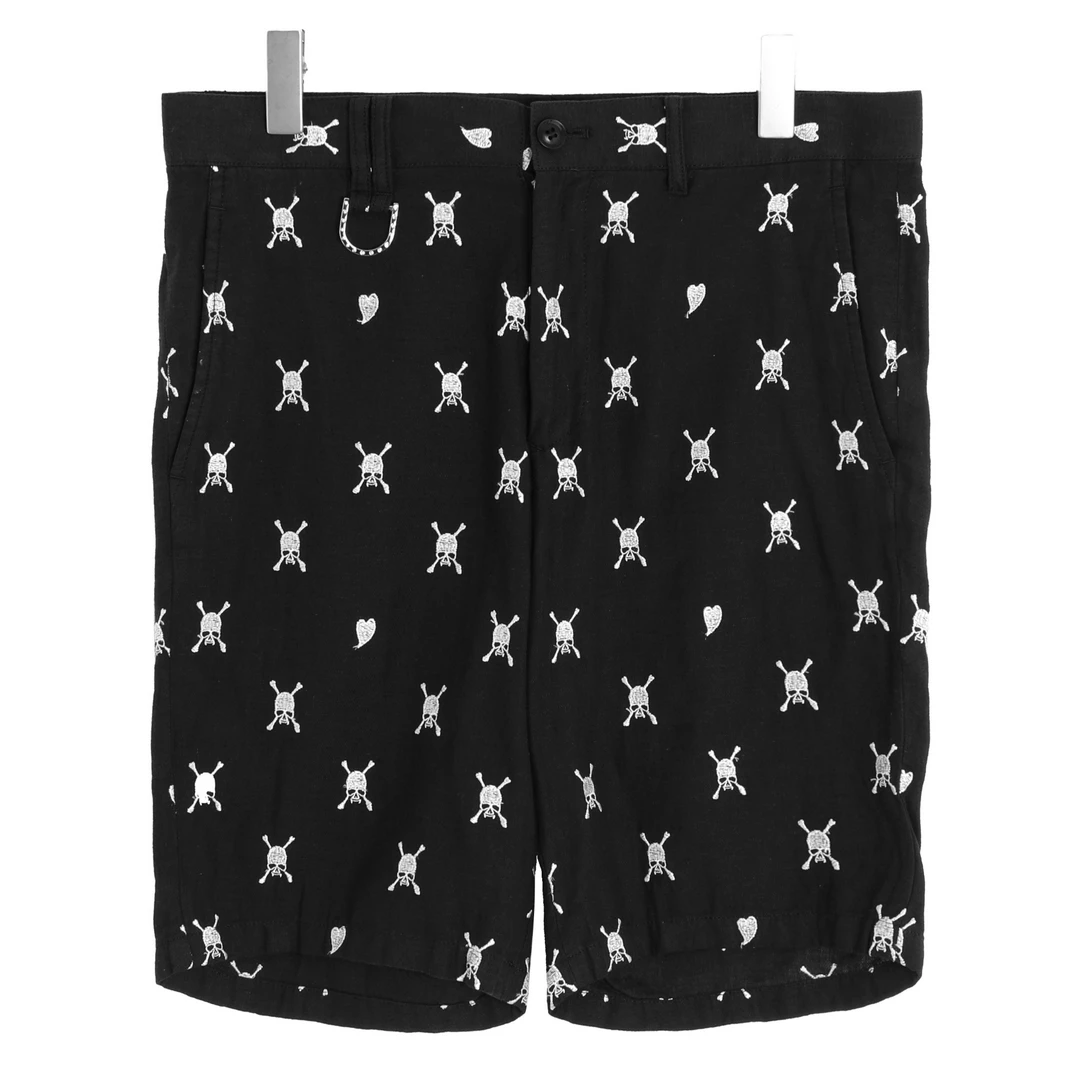 ROEN 男士中腰短裤休闲裤满印运动裤子 75033113