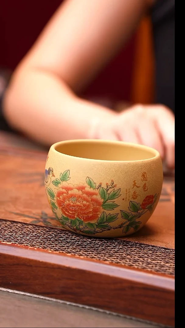 茶杯紫砂原矿紫砂杯