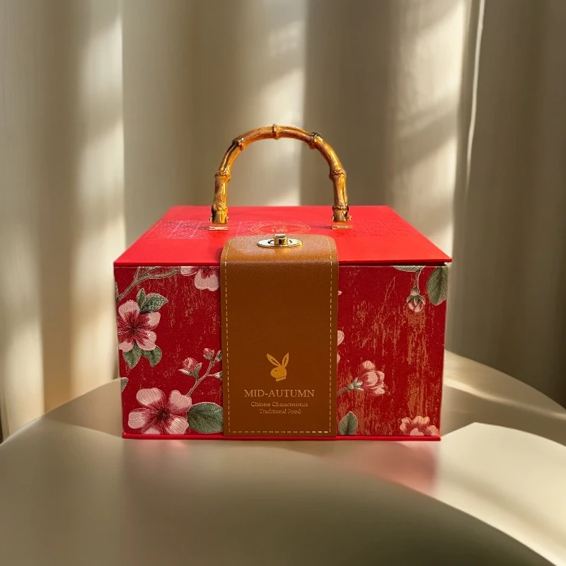 凤城台式花漾五合一全家福高端送礼礼盒月饼