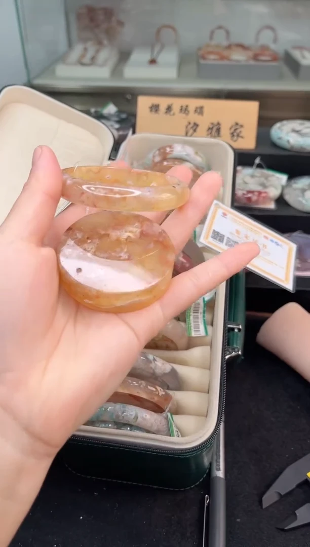 未镶嵌手镯石英质玉56圈口（赠品镯心）S93533