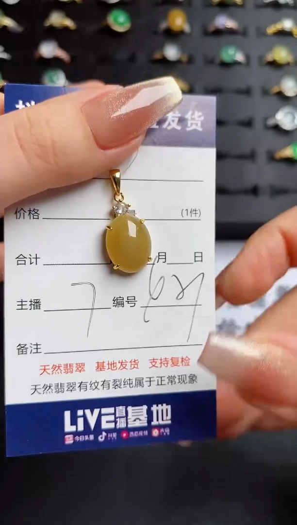 翡翠银S925镶嵌颈饰..........