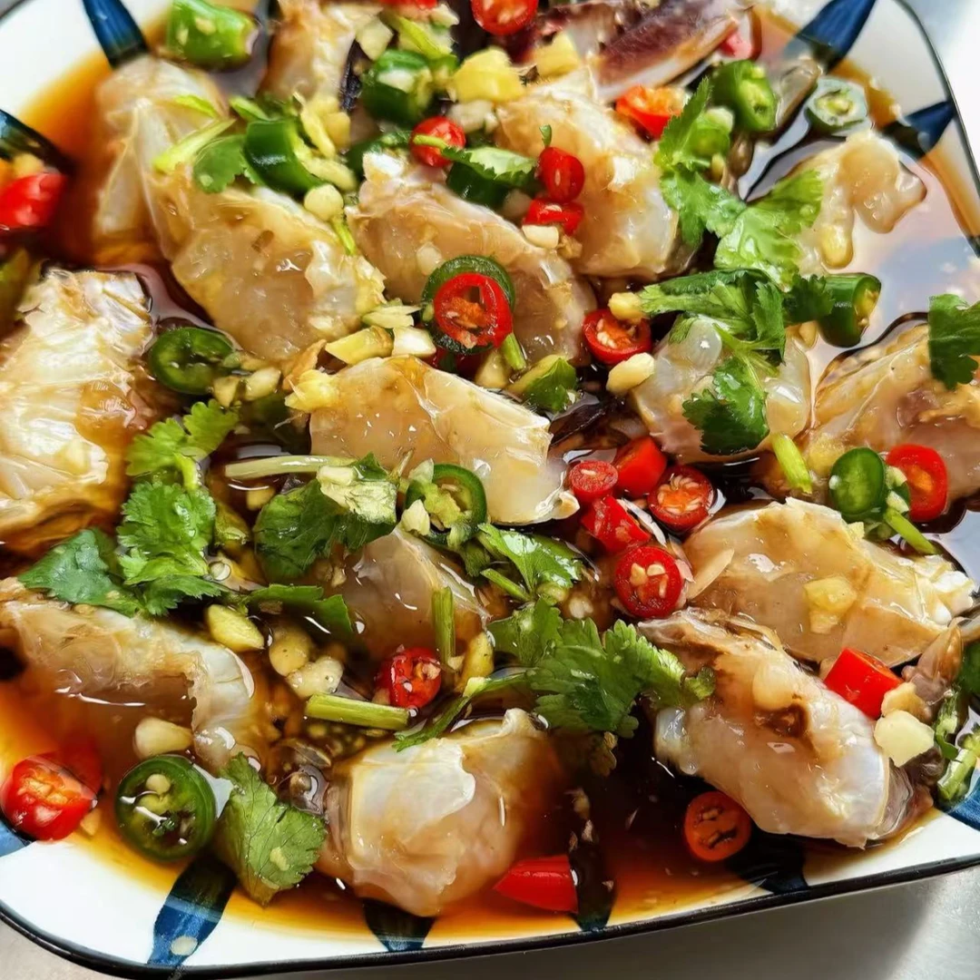 生腌蟹块2桶共1000g 肉嫩鲜甜 顺丰冷链包邮到家