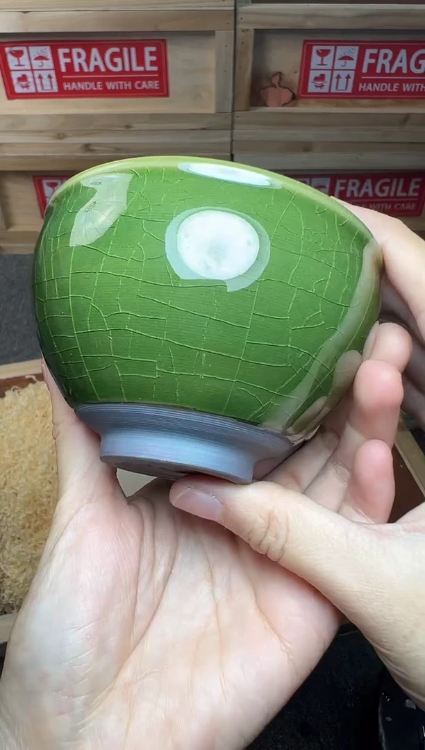 茶盏帝王绿 建窑建盏主人杯