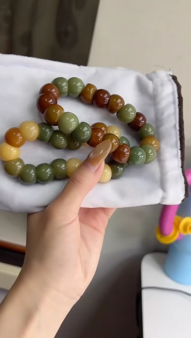 手串菩提根/象牙果沐s88糖炒栗子玉化蒜瓣大肠15mm手串随机