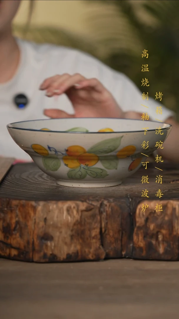 瓷片景德镇高温釉下彩可微波烤箱洗碗机