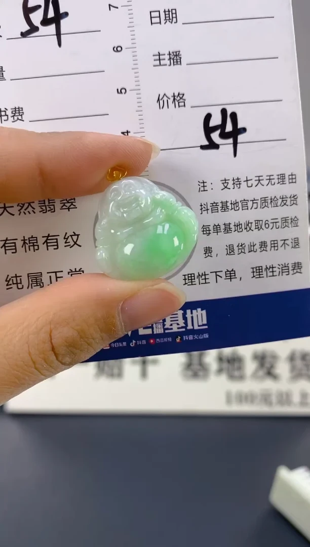 【闪购商品】翡翠颈饰18K金镶嵌天然A货翡翠