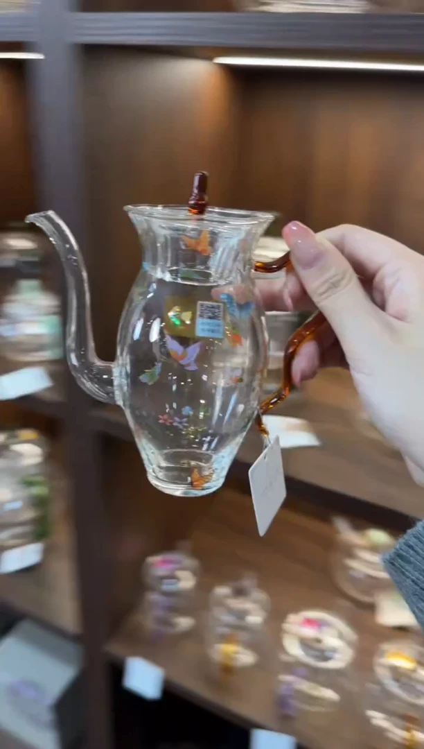 禾器 蝶恋花花容壶琥珀色