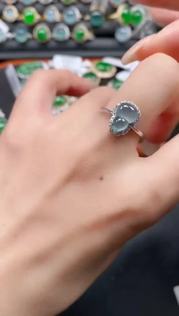 银S925镶嵌戒指翡翠1111